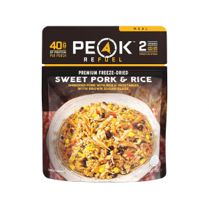 PEAK REFUEL Sweet Pork & Rice Freeze Dried Food 6.07 oz