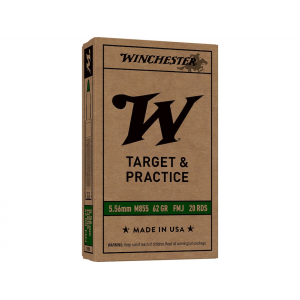 chester M855 SS109 5.56x45mm NATO 62 Grain Penetrator Full Metal Jacket Box Of 20 Ammo