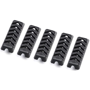 Strike Industries M-LOK Siegen Wire Management Rail Cover Polymer Black 5PK - Strike Industries
