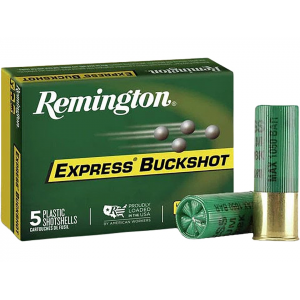 REMINGTON Express Magnum 12 Gauge Ammo 3" #000 Buckshot 10 Pellets Box Of 5
