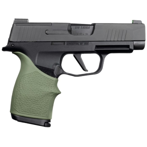 Hogue Handall Slip On Beavertail Grip Sleeve for Sig P365XL Rubber Olive Drab