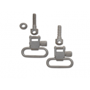 GrovTec Sling Swivel Studs with 1" Locking Swivels Set with Machine Screw Forend Satin Nickel Plated - Grovtec