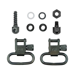 GrovTec Sling Swivel Set Ruger Mini-14 Sling Swivel Studs 1" Locking Swivels Steel Black - Grovtec