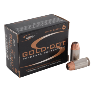 Speer Gold Dot Short Barrel 45 ACP Ammo 230 Grain Bonded Jacketed Hollow Point Case of 200 (10 Boxes of 20)