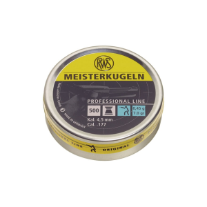 RWS Meisterkugeln Pistol Match Flat Nose Air Gun Pellets 177 Caliber 7.0 Grain 500PK