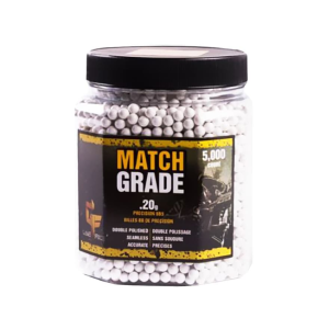 Game Face Match Grade 6mm Airsoft BBs .20 Gram White 5000PK - Game Face