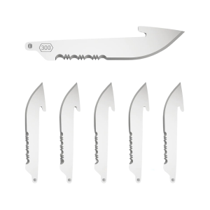 Outdoor Edge Replacement Knife Blades 3" Drop Point with Serrations 6PK - Outdoor Edge
