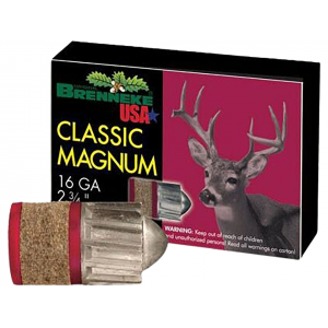 nneke Classic Magnum 16 Gauge Rifled Slug 2-3/4 1oz Box Of 5 Ammo