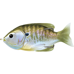LIVETARGET Sunfish Walking 3.5" Topwater Natural/Olive Bluegill - Livetarget