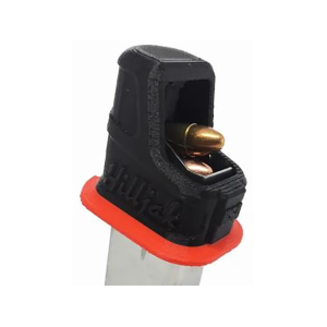 Hilljak QL9S Quickie Magazine Speed Loader Polymer S&W M&P Shield 1.0 & 2.0, Springfield Armory XD-S, XD-E Red Stripe - Hilljak
