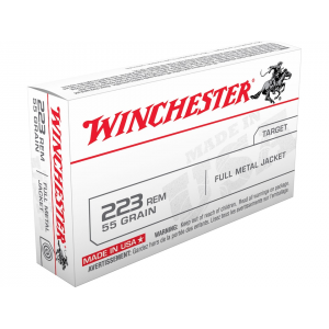 WINCHESTER White Box Usa 223 Remington Ammo 55 Grain Full Metal Jacket Box Of 20