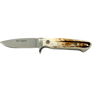 Knives of Alaska Legacy Fixed Blade Knife 3.25" Drop Point D2 Satin Blade Stag Handle - Knives Of Alaska