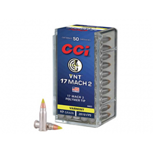 CCI Varmint 17 Hornady Mach 2 (hm2) Ammo 17 Grain Polymer Tip Box Of 50