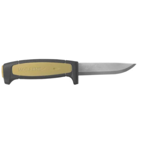 Morakniv Basic 511 Fixed Blade Knife 3.6" Clip Point Carbon Polished Blade Polymer Handle Black/Desert Tan - Morakniv