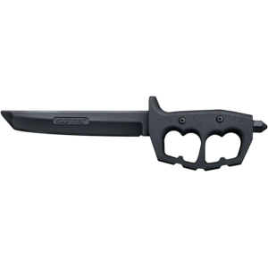 Cold Steel Training Trench Fixed Blade Knife 7.5" Blunt Tip Rubber Black Blade Santoprene Handle Black