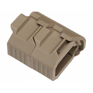 Strike Industries Stacked Angled Grip Extension Polymer FDE - Strike Industries