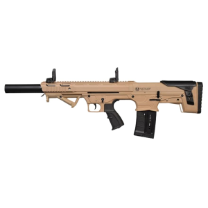 Panzer Arms BP12 G2 Semi Automatic 12 Gauge Shotgun 20" Desert Tan Barrel Black Bullpup Stock