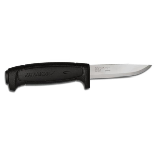 Morakniv Basic 511 Fixed Blade Knife 3.6" Clip Point Carbon Polished Blade Polymer Handle Black - Morakniv