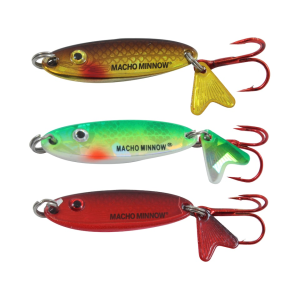 Northland Macho Minnow Spoon G Shine,Perch, Redfish 1/8 oz