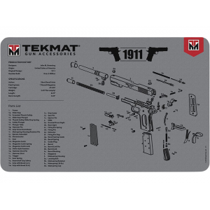 Tekmat Handgun 1911 Gun Cleaning Mat Gray - Tekmat