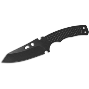 American Buffalo Knife & Tool Recon Fixed Blade Knife 2" Drop Point 8Cr13MoV Black Oxide Blade 8Cr13MoV Handle Black - American Buffalo Knife & Tool
