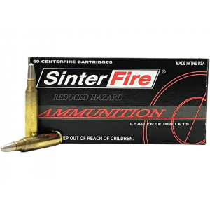 SINTERFIRE Reduced Hazard 223 Remington Ammo 55 Grain SINTERFIRE Frangible Frangible Round Nose Lead Free Case Of 500 (10 Boxes Of 50) 10855040006607 206360