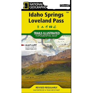 Trails Illustrated 104 Idaho Springs, Loveland Pass