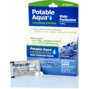 Potable Aqua Chlorine Dioxide Tab 20 pack