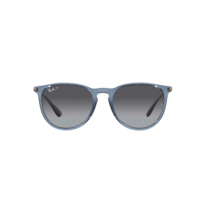 Ray-Ban Erika Transparent Blue Frame Grey Gradient Polarized Lens Sunglasses