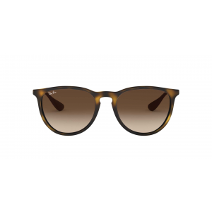 Ray-Ban Erika Rubber Havana Frame Brown Gradient Dark Brown Lens Sunglasses