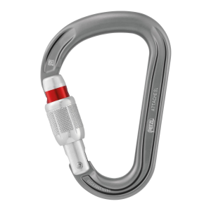 Petzl Petzl Attache Screw-Lock Locking Carabiner Gray