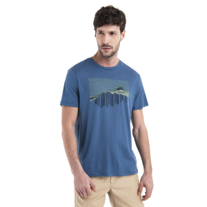 Icebreaker 150 Tech Lite III Merino SS Tee Pinnacle Grid