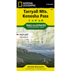Trails Illustrated Trails Illustrated 105 Tarryall Mountains, Kenosha Pass