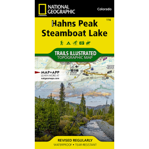 Trails Illustrated Trails Illustrated 116 Hahns Peak, Steamboat Lake