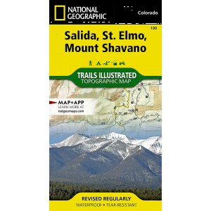 Trails Illustrated Trails Illustrated 130 Salida, St Elmo, Shavano
