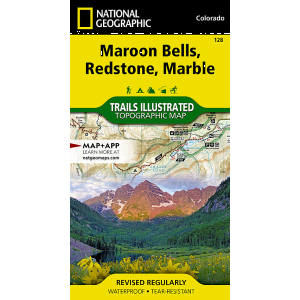 Trails Illustrated Trails Illustrated 128 Maroon Bells, Redstone, Marble