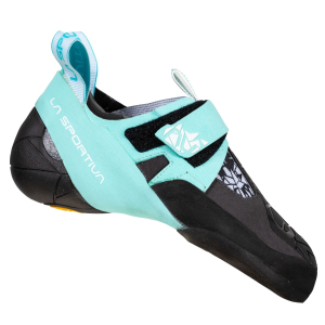 La Sportiva La Sportiva Women's Skwama Vegan Rock Climbing Shoe Carbon/Turquoise