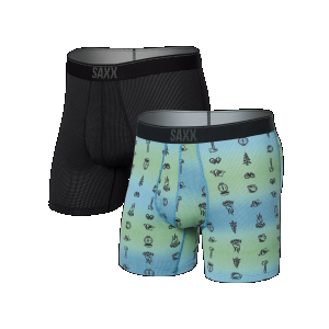 Saxx Saxx Quest Quick Dry Mesh Boxer Brief Fly 2Pk