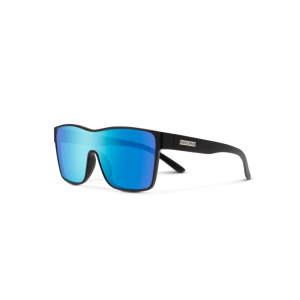Suncloud Optics Suncloud Biff Matte Black Polarized Blue Mirror Sunglasses