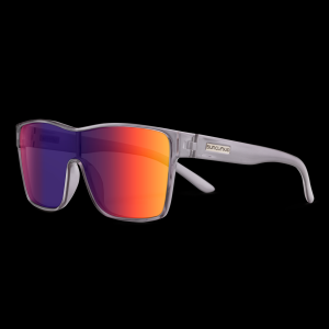 Suncloud Optics Suncloud Biff Transparent Gray Polarized Plasma Mirror Sunglasses