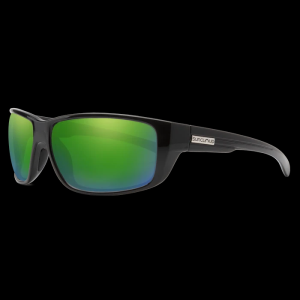 Suncloud Optics Suncloud Milestone Black Polarized Green Mirror Sunglasses