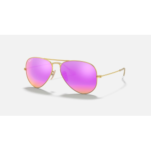 Ray-Ban Ray-Ban Aviator Large Metal Matte Arista W/ Brown Mirror Fucsia Sunglass