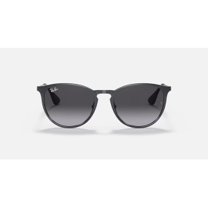 Ray-Ban Ray-Ban Erika Metal Metallic Grey Frame Light Grey Gradient Dark Grey Lens Sunglasses