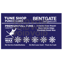 Bentgate SERVICE Tune Shop Punch Card