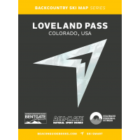 Beacon Guidebooks Loveland Pass Backcountry Skiing Map