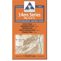 Outdoor Trail Maps Outdoor Trail Maps 14ers Series Map 10/16 Castle, Conundrum | Maroon North Maroon Pyramid