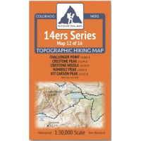 Outdoor Trail Maps Outdoor Trail Maps 14ers Series Map 12/16 Challenger, Crestone, Crestone Needle, Humboldt, Kit Carson