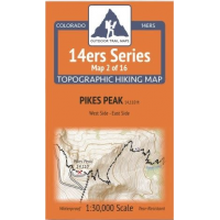 Outdoor Trail Maps Outdoor Trail Maps 14ers Series Map 02/16 Pikes Peak (East and West)