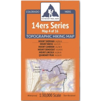 Outdoor Trail Maps Outdoor Trail Maps 14ers Series Map 04/16 Sherman | Bross, Cameron, Democrat, Lincoln, Quandary