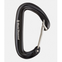 Black Diamond Equipment Black Diamond OZ Wiregate Carabiner Black